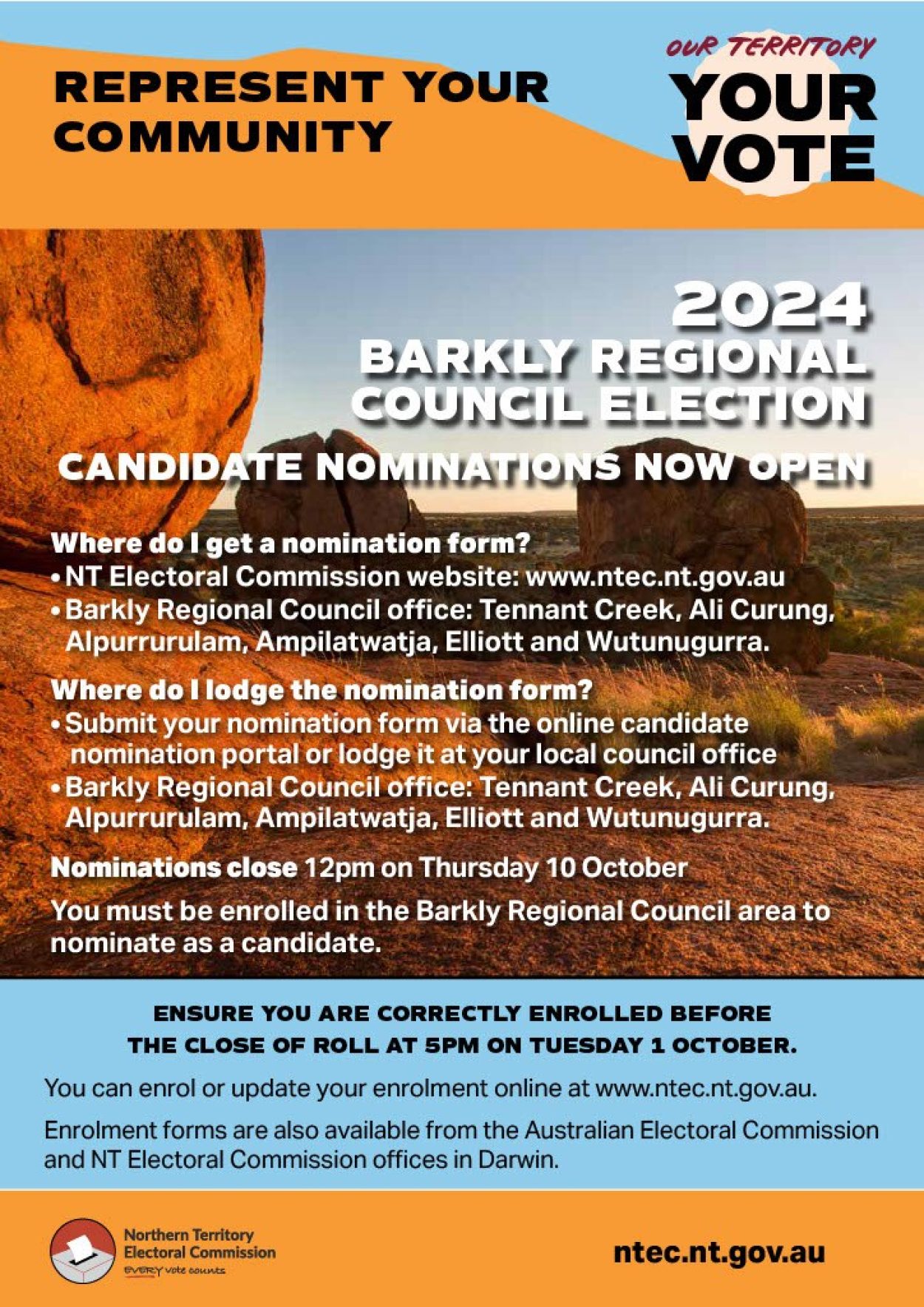 2024 Barkly Regional Council Poster